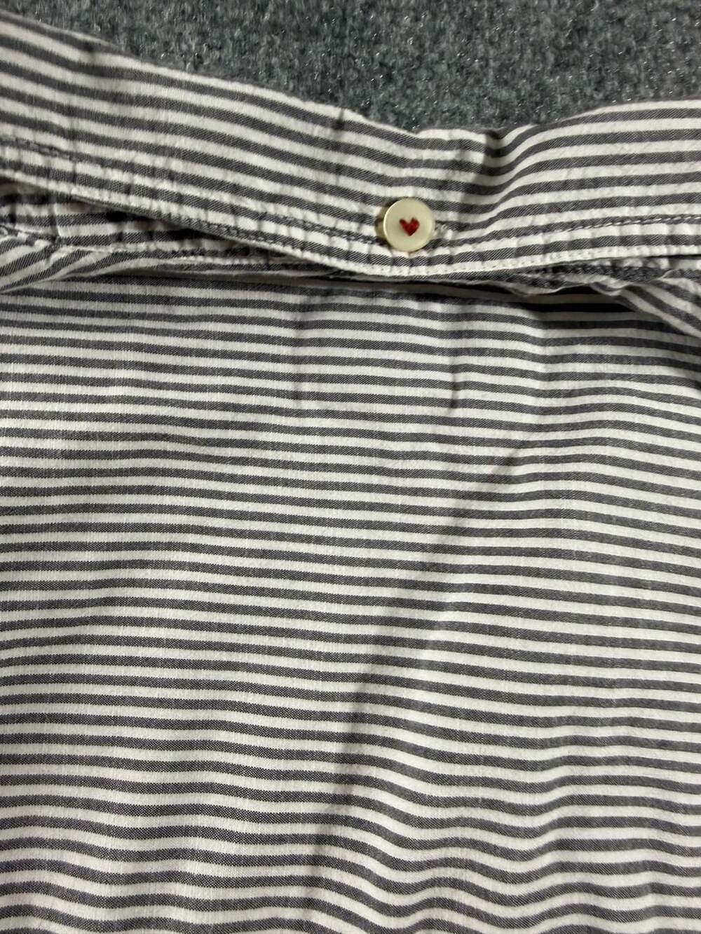 American Eagle Striped Oversized Button Down Shirt Size L - Picture 7 of 9